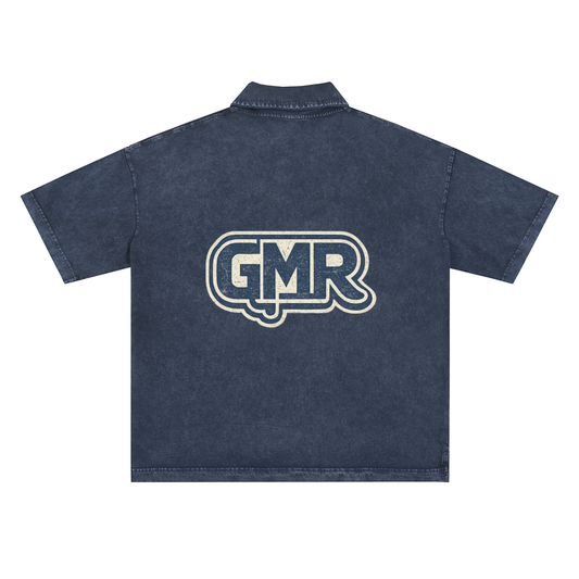 Heavyweight Snow-Washed Polo T-Shirt