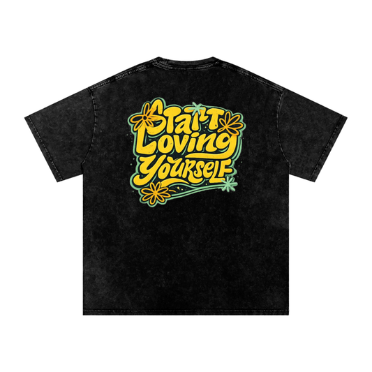 GMR - Snow Washed Oversized Cotton T-Shirt